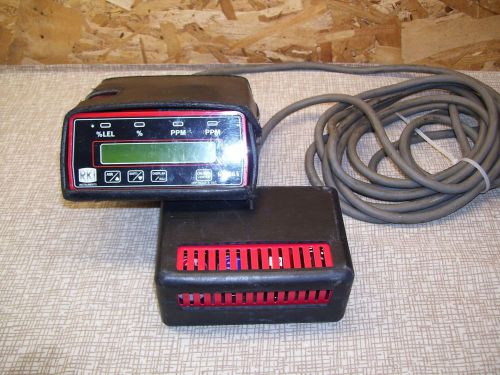 Rki gx-86a combustible gas/oxygen/h?s/co monitor meter w/ 16&#039; external probe for sale
