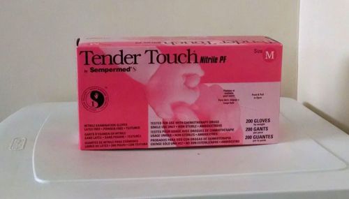 Sempermed Tender Touch Nitrile PF Exam Gloves TTNF203 Med. 200 count Case MEDIUM