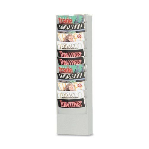 Buddy Eclipse Curved Literature Rack - 36.4&#034; Height X 9.8&#034; Width X (bdy086232)