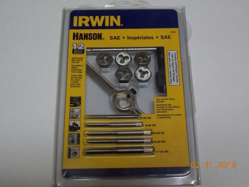 Brand new irwin 12-piece sae tap and die set for sale
