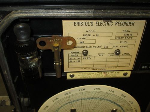 Bristol&#039;s model iud541-24 voltage chart recorder, very good condition for sale