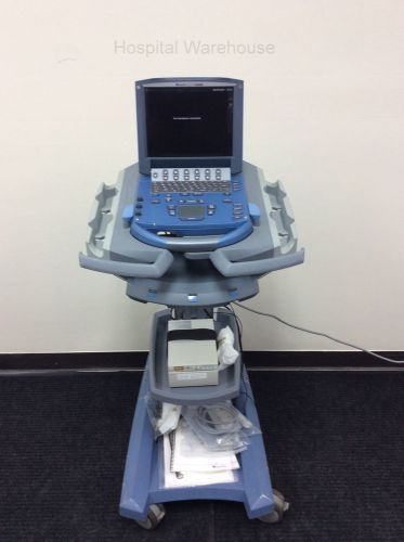 Sonosite micromaxx ultrasound p10/8-4 mhz p17/5-1 mhz cart ecg sony printer for sale