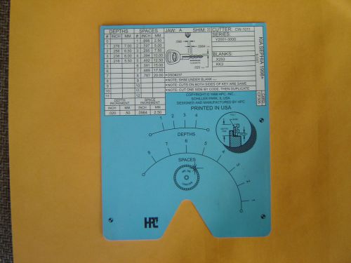 HPC 1200 CF305 Code card  used Like Brand  New Kia1998+ 8- Cut Locks