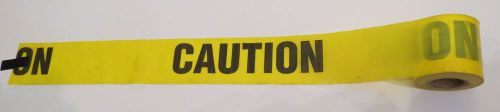 Partial Roll Yellow CAUTION Tape 1.5 MIL 3 Inch Barrier Barricade