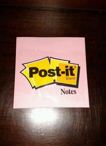 NEW Post-It Notes 3M Pink Color 3&#034; x 3&#034; 100 Sheet Pack FREE SHIP Positive Rate