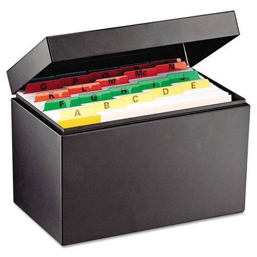 New mmf 263855bla index card file holds 900 5 x 8 cards, 8-9/16 x 5-3/16 x 5-7/8 for sale