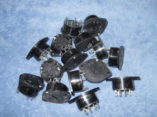 15) new schurter voltage selector switches, 4-pos, 100-240 vac @ 6.3a, panel mnt for sale