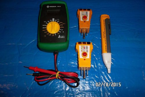 GREENLEE DM-20 Mini Digital Multimeter &amp; Fluke  Detect Circuit Tester