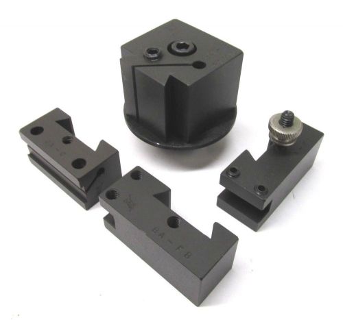 Usa! aw tool #ba-b aluminum miniature quick change lathe tool post + 3 holders for sale