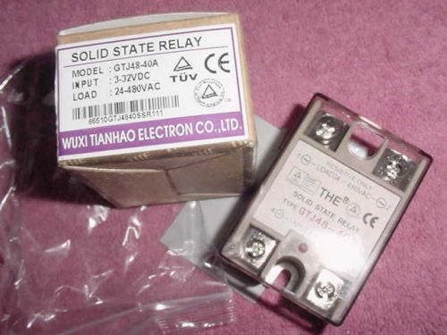 *NEW* WUXI TIANHAO ELECTRON CO. GTJ48-40A SOLID STATE RELAY *FREE SHIPPING USA*