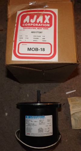 NOS Ajax Marathon Oil Burner Motor MOB-18 1/8 HP 1725 rpm 115v