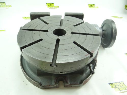 Troyke u-12 12&#034; t slot rotary table hz vt operation for sale