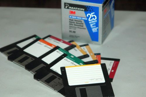 Lot of 10 High Density 3 1/2 ” IBM Formatted Diskettes