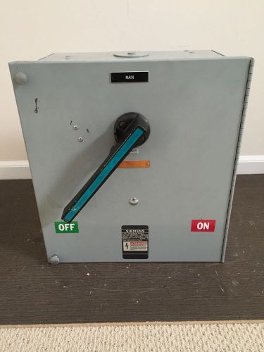 Ite vms366t, 600 amp, 600 volt, 3 phase, panel switch, siemens, fusible for sale