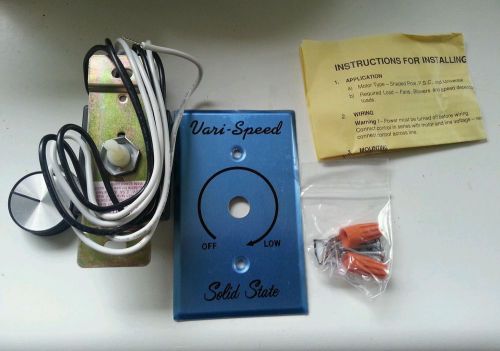 Kbwc-13k 21l4201 wall mounted solid state motor speed control 2.5A at 120vac