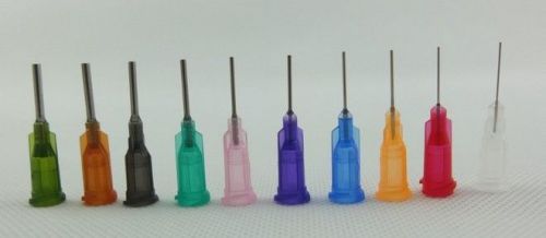 1000pcs 14g-27g precision passivated s.s. dispense tip with pp safetylok hub for sale