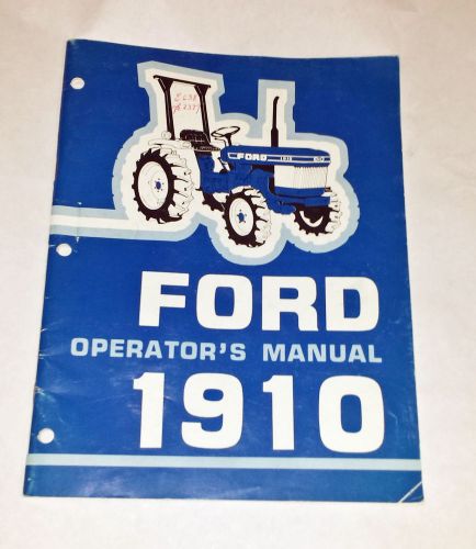 Ford Tractor #1910 Operator&#039;s Manual