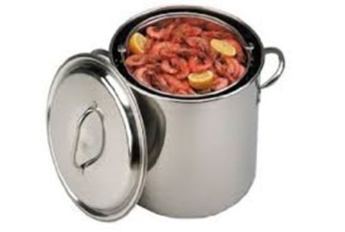 King kooker 32 quart stainless steel boiling pot basket camp home restaurant for sale