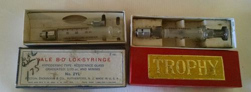 Veterinary supplies-Vintage (Trophy and Yale B-D )