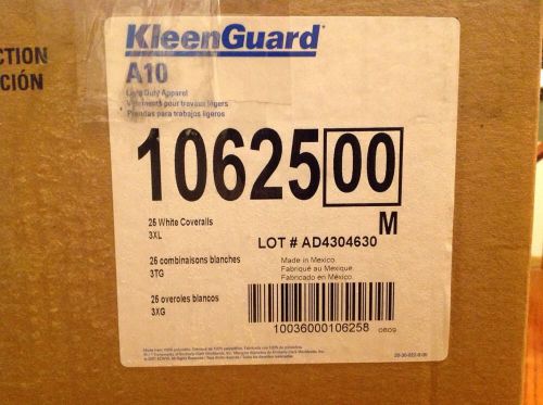 (25) KleenGuard A10 Light Duty Coveralls 3XL 10625