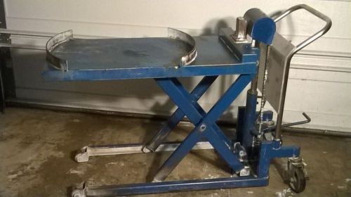 Hydraulic lift table 1,100 lb capacity hanaoka sharyo for sale