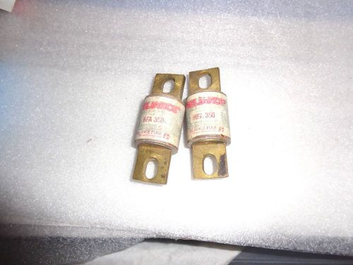 2 reliance fuses rfa 350 new rfa-350 rectifier fuse stud mount 350a 130volt usa for sale