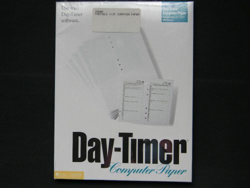Day-timer printable planner pages pack 100 portable computer paper size #29000 for sale