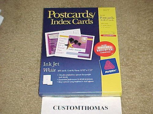 NEW 400 ct x 2 = 800 Avery Postcards / Index Cards #8577 FAST PRIORITY SHIPPING