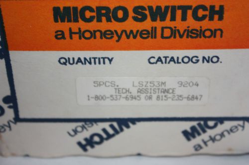 HONEYWELL MICRO SWITCH LSZ53M Lever Limit Switch NEW