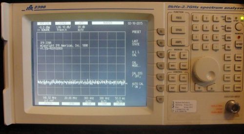 IFR 2398  9 kHz - 2.7 GHz with Agilent calibration ready to ship