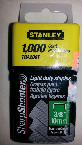 NEW - BNIB -Stanley TRA206T Light-Duty Staples-3/8&#034; LIGHT DUTY STAPLE - Ugly