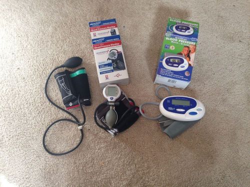 Lot of 2 Blood Pressure Cuffs Monitors Work Out Healthy Heart Medical
