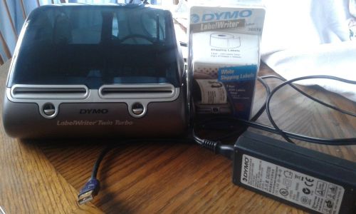 Dymo Labelwriter Twin Turbo 93085 with powercord, usb, labels