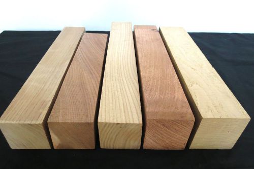 FIVE turning squares lathe spindle blanks duck game turkey trumphet box call, KD