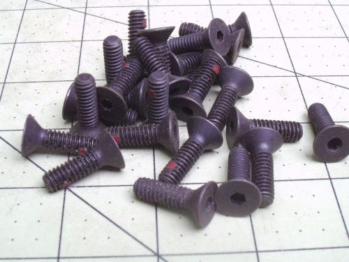 (25) 1/4-20 x 7/8 flat head socket cap screws thread locking #57561 for sale