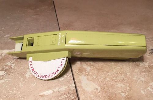 Dymo Label Maker M6 VTG 1970s Working Lime Green - Fun!