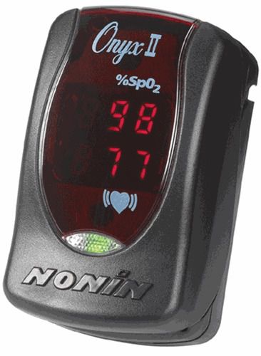 NEW NONIN 9550 Onyx II Finger Pulse Oximeter w/Case, Batteries, DVD