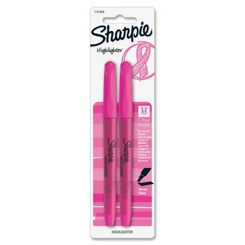 Sharpie Accent Highlighter - Chisel - Fluorescent Pink Ink - 2/Pk - SAN1741909