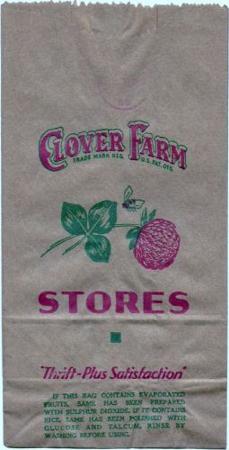Clover Farm Stores Paper  Bag