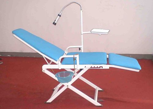 Dental Medical Portable Mobile Unit with LED Cold Light Full Folding Chairs FDA