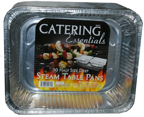 Catering Essentials Half Size Deep Foil Steam Table Pan - Pack of 30