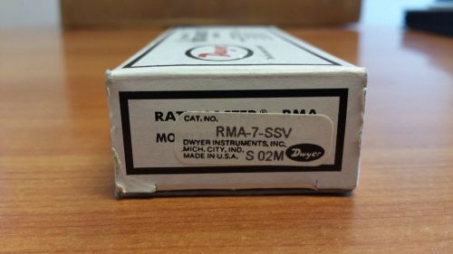 Dwyer rma-7-ssv rate-master scfh air flowmeter units for sale
