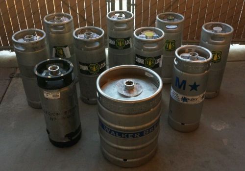 Lot of 10 Empty Beer Kegs Firestone Walker, Microstar, Tioga Sequoia Brewing Co.