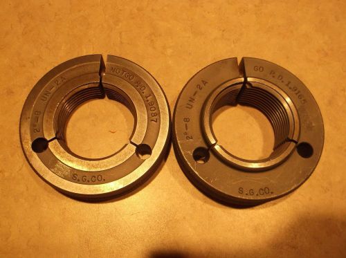 2&#034;-8 un-2a thread ring gage machine shop machinist inspection tooling lathe cnc for sale