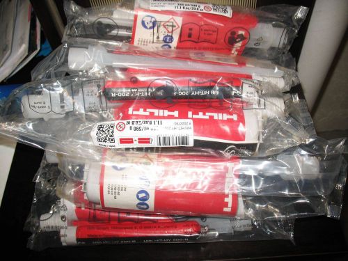 Lot of 10 hilti hit-hy 200-r 330 ml 590 g # 2022793 exp date 05 / 2015 for sale