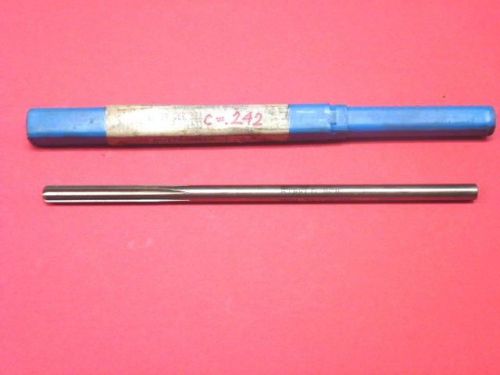 NOS! UNION BUTTERFIELD .242&#034; LETTER &#034;C&#034; CHUCKING REAMER, 4533, #5010593