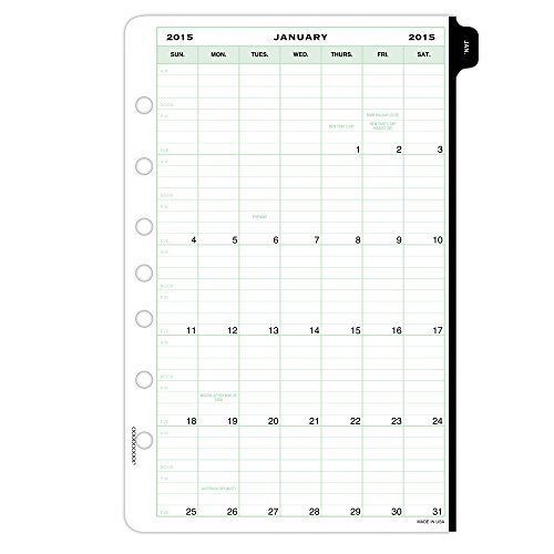 DayTimer Classic Desk-Size Daily Refill 2015  5.5 x 8.5 Inches Page Size (92010)