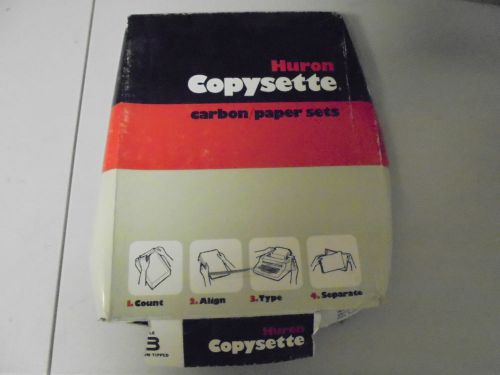 Huron White WH9B11 Copysette Carbon Paper Sets White 8 1/2&#034; x 11&#034; 500 Sheets/Box