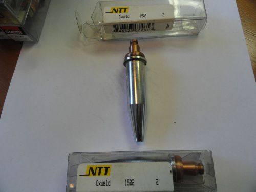 Qty. 2 National Torch Tip Oxweld 1502, Size 2, Mapp / Propylene