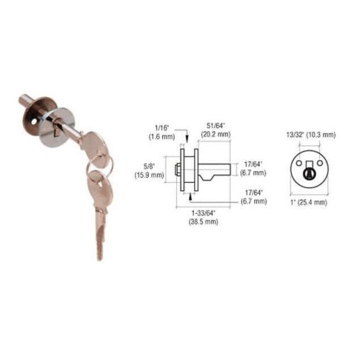 Crl chrome keyed alike lock for cabinet sliding glass door for sale
